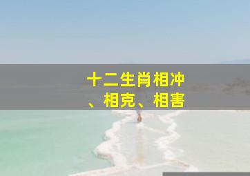 十二生肖相冲、相克、相害