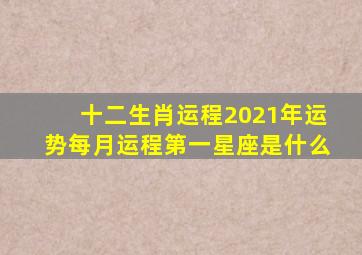 十二生肖运程2021年运势每月运程第一星座是什么