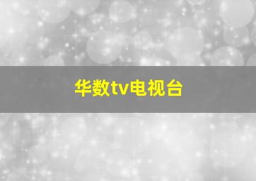 华数tv电视台