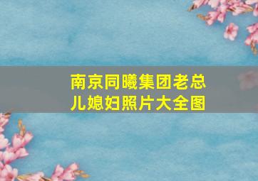 南京同曦集团老总儿媳妇照片大全图