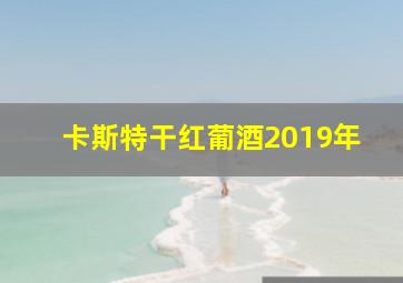 卡斯特干红葡酒2019年