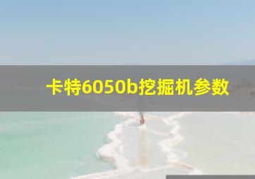 卡特6050b挖掘机参数