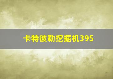 卡特彼勒挖掘机395