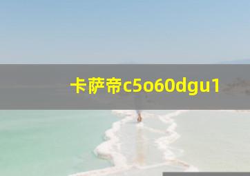 卡萨帝c5o60dgu1