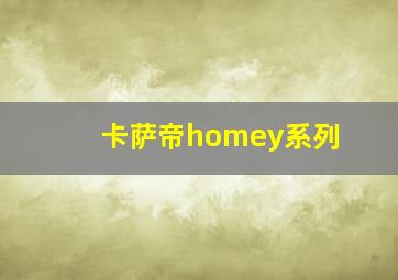 卡萨帝homey系列