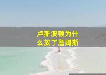 卢斯波顿为什么放了詹姆斯