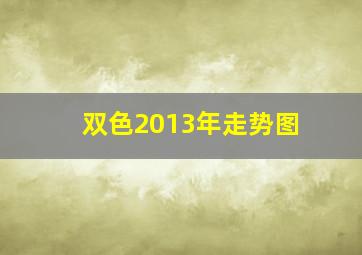 双色2013年走势图