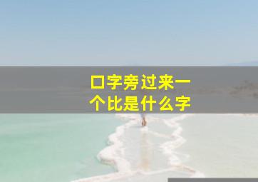 口字旁过来一个比是什么字