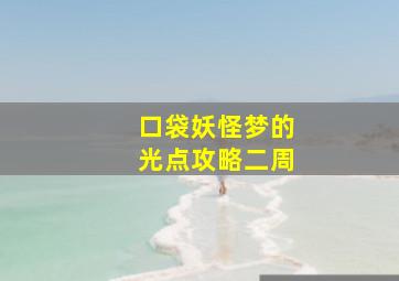 口袋妖怪梦的光点攻略二周