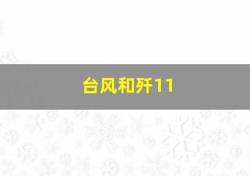 台风和歼11