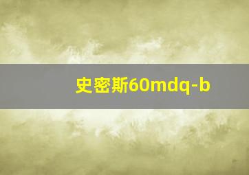 史密斯60mdq-b