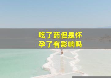 吃了药但是怀孕了有影响吗