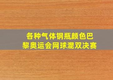 各种气体钢瓶颜色巴黎奥运会网球混双决赛