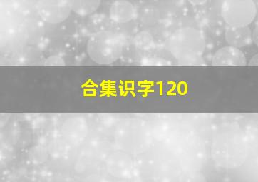 合集识字120