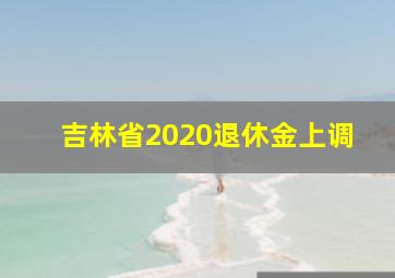 吉林省2020退休金上调