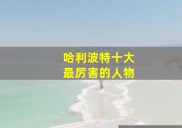 哈利波特十大最厉害的人物