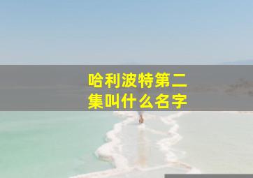 哈利波特第二集叫什么名字