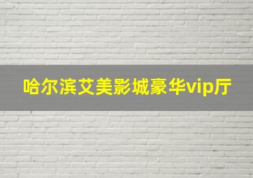 哈尔滨艾美影城豪华vip厅