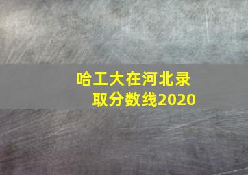 哈工大在河北录取分数线2020