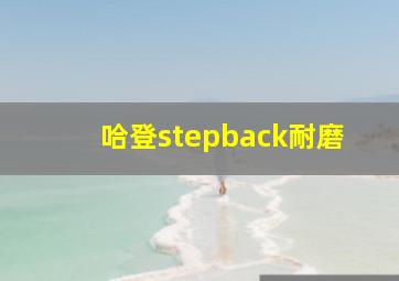 哈登stepback耐磨