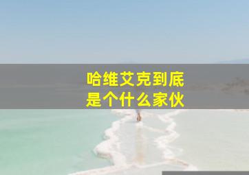 哈维艾克到底是个什么家伙