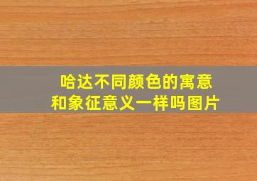 哈达不同颜色的寓意和象征意义一样吗图片