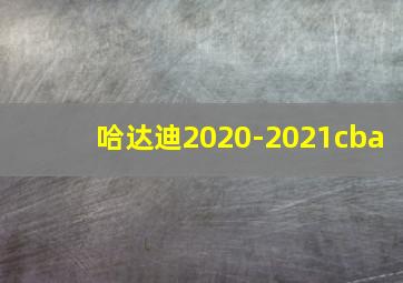 哈达迪2020-2021cba