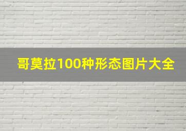 哥莫拉100种形态图片大全