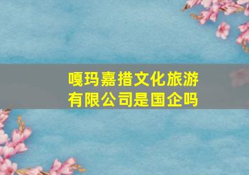 嘎玛嘉措文化旅游有限公司是国企吗