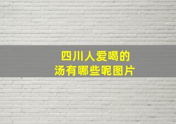 四川人爱喝的汤有哪些呢图片