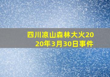 四川凉山森林大火2020年3月30日事件