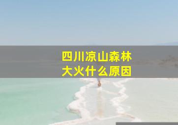 四川凉山森林大火什么原因