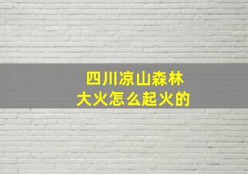 四川凉山森林大火怎么起火的