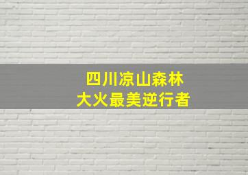 四川凉山森林大火最美逆行者