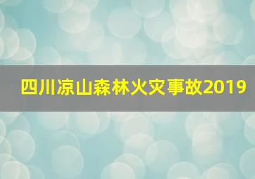 四川凉山森林火灾事故2019