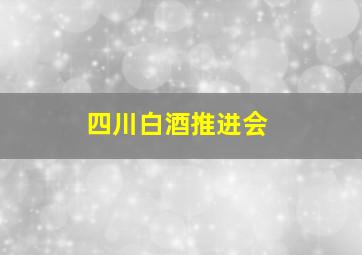 四川白酒推进会