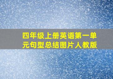 四年级上册英语第一单元句型总结图片人教版