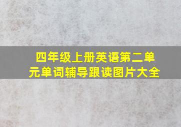 四年级上册英语第二单元单词辅导跟读图片大全