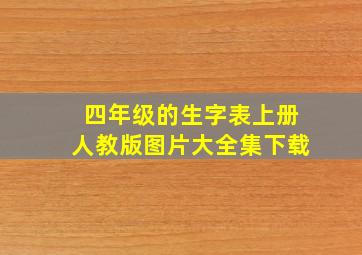 四年级的生字表上册人教版图片大全集下载