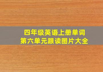 四年级英语上册单词第六单元跟读图片大全