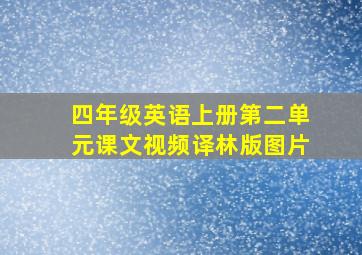 四年级英语上册第二单元课文视频译林版图片