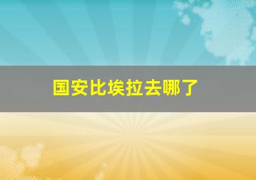 国安比埃拉去哪了