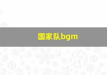 国家队bgm