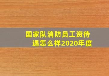 国家队消防员工资待遇怎么样2020年度