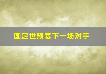 国足世预赛下一场对手