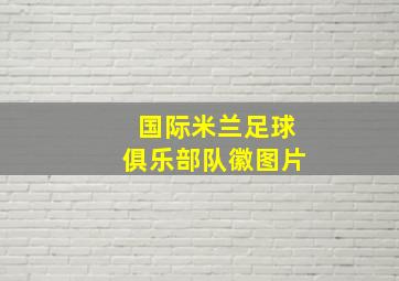 国际米兰足球俱乐部队徽图片