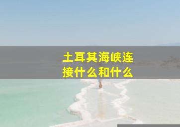 土耳其海峡连接什么和什么