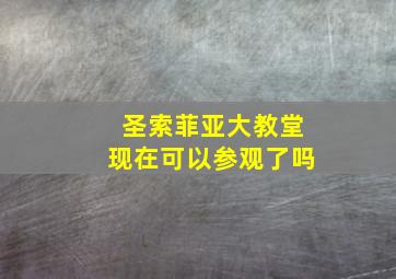 圣索菲亚大教堂现在可以参观了吗