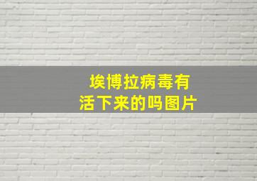 埃博拉病毒有活下来的吗图片