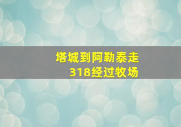 塔城到阿勒泰走318经过牧场